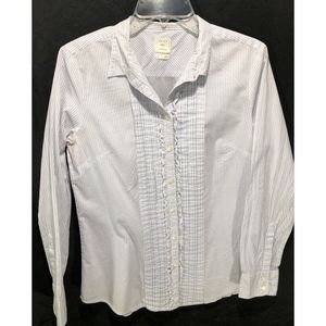 Gap Blue Striped Button Down, Tuxedo Style.  Sz S.
